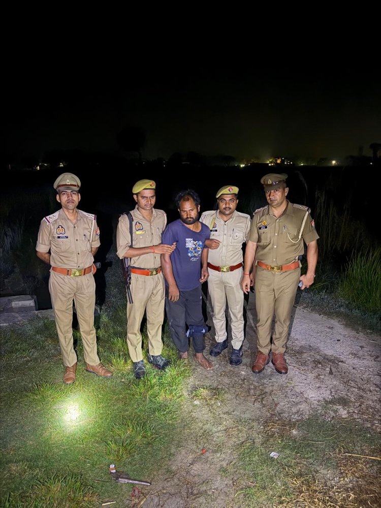 बलिया में पुलिस मुठभेड़, कथित गौ तस्कर सुगनी नट घायल होकर गिरफ्तार