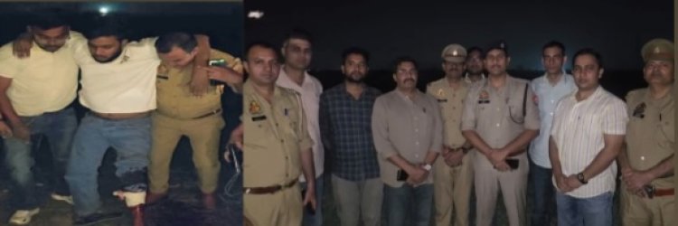 गाजियाबाद में पुलिस मुठभेड़, 10 हजार का इनामी लुटेरा गिरफ्तार; पैर में लगी गोली