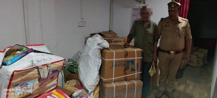 जौनपुर में मकान से 5 कुंतल अवैध पटाखे बरामद, एक गिरफ्तार